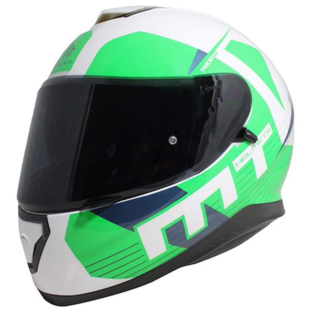 MT Helmets MT Thunder 3 Ray White/Green/Blue
